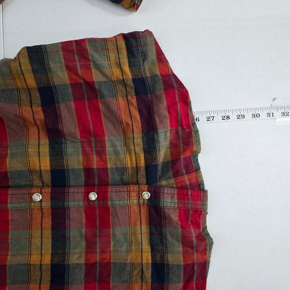 Legendary Whitetails Plaid Flannel Shirt w/ Hood – Size Small mens 6606 - Picture 5 of 9